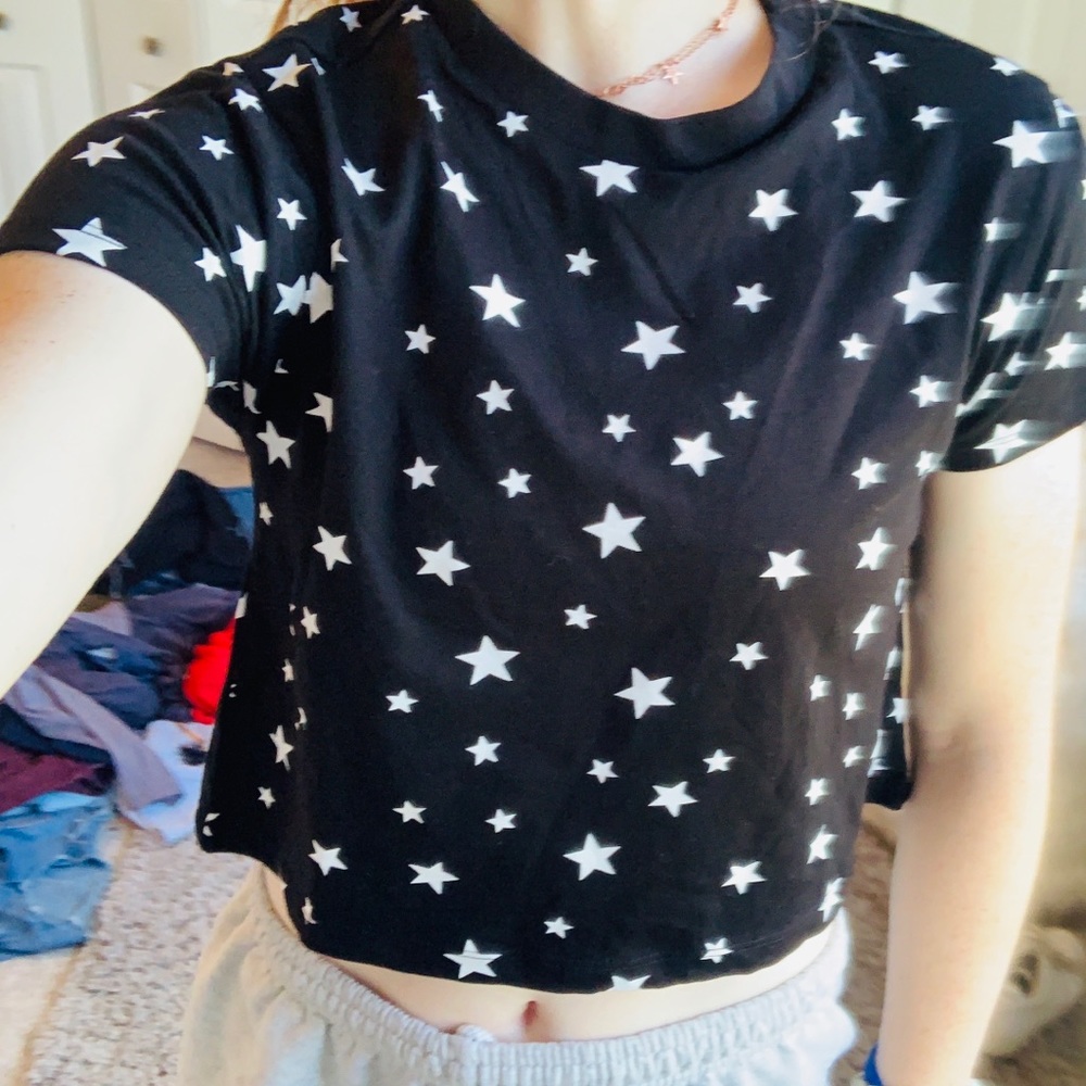 Graphic crop top